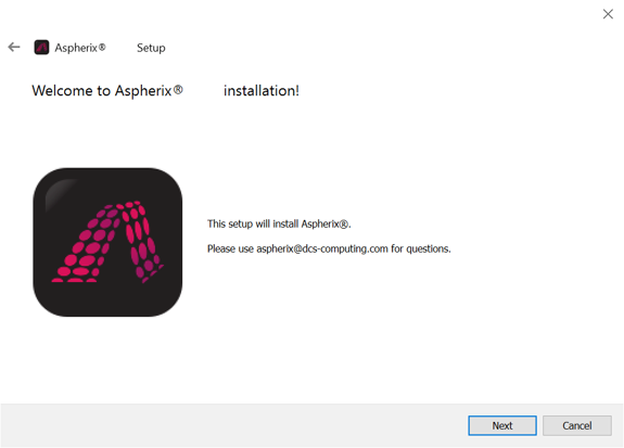 Installer front page