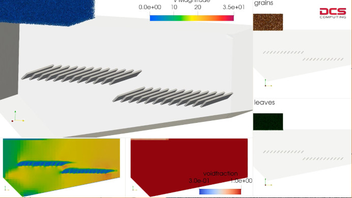 Harvester separation on GPU