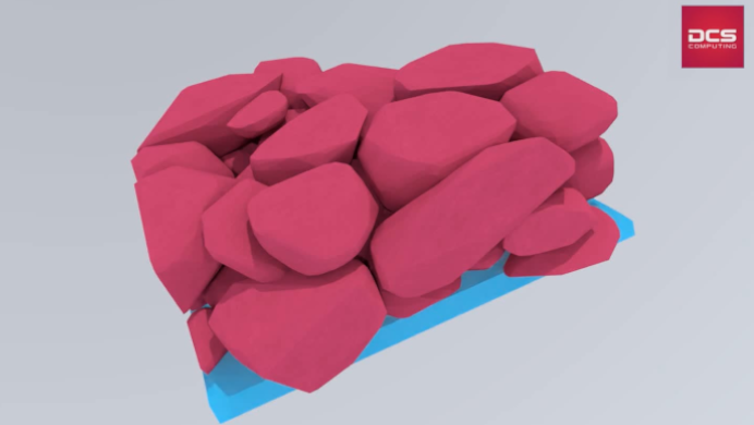 Air entrapment in granular beds