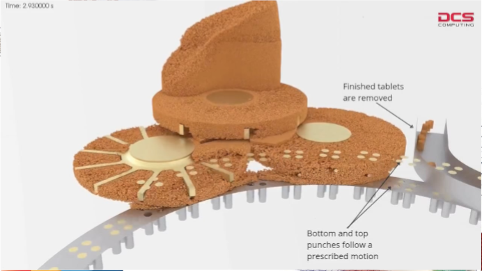 Rotary tablet press compaction