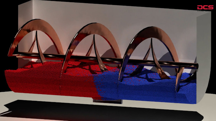Helical mixer on GPU